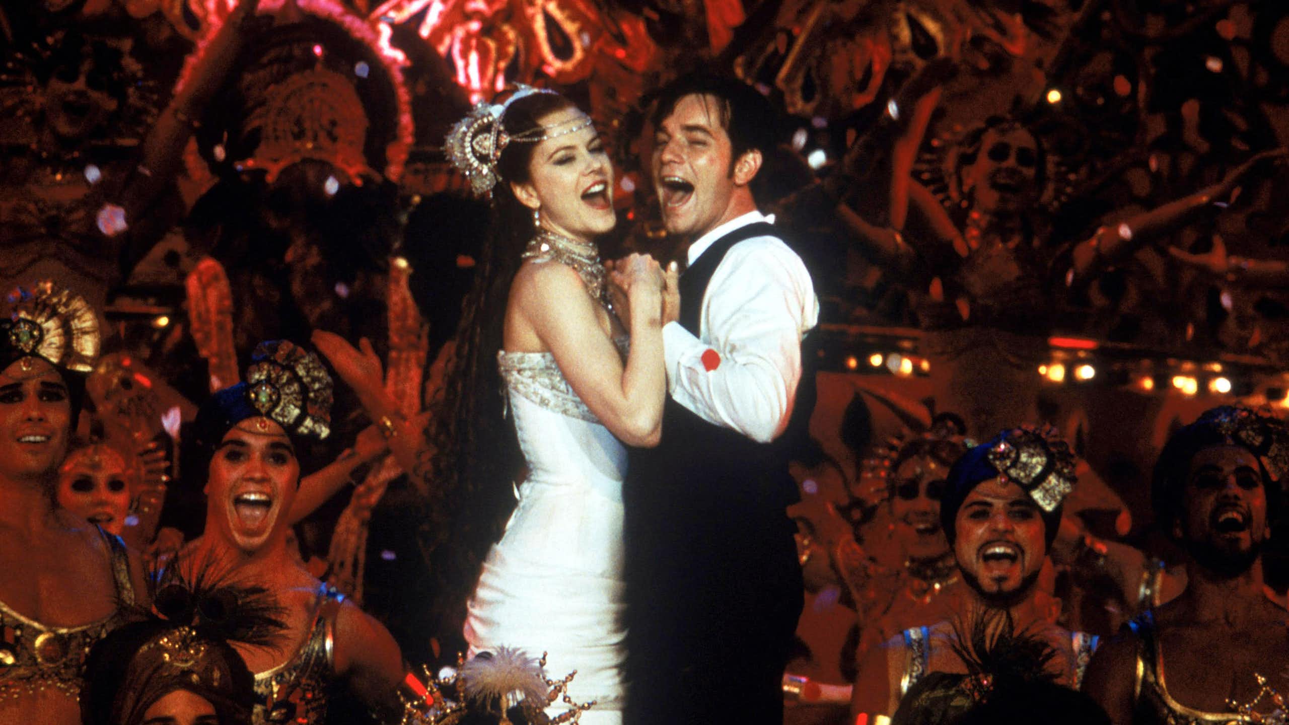 Nicole Kidman and Ewan McGregor holding hands